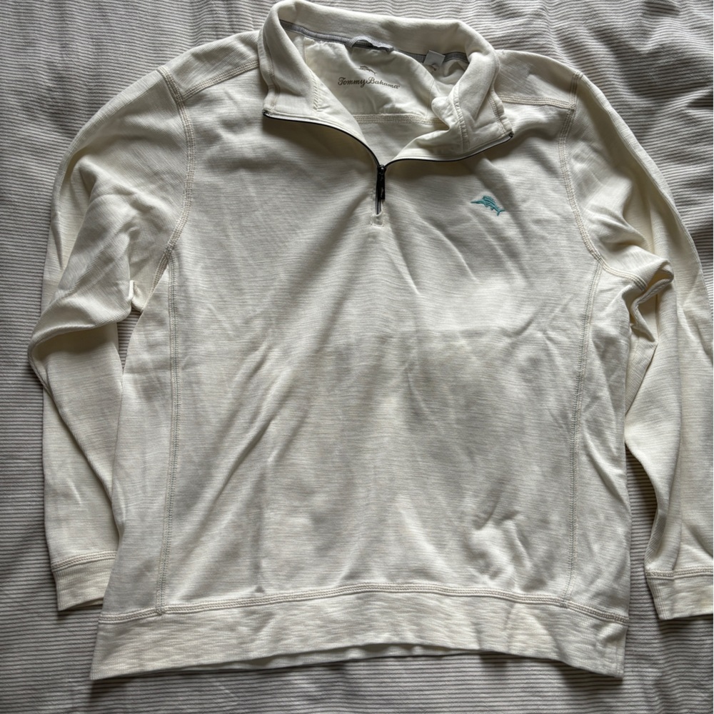 Tommy Bahama White Pullover